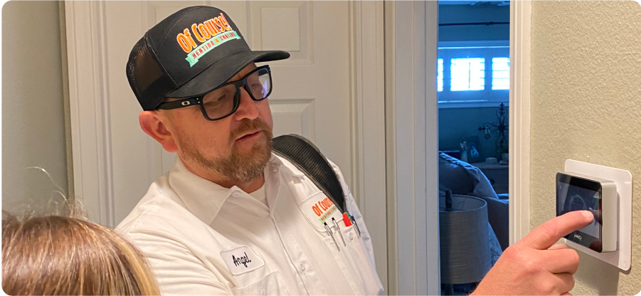 Clients reviewing paperwork